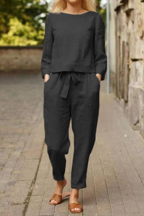 Cotton-Linen Monochrome Capsule