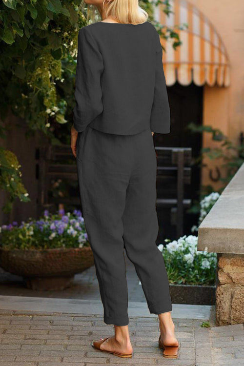 Cotton-Linen Monochrome Capsule