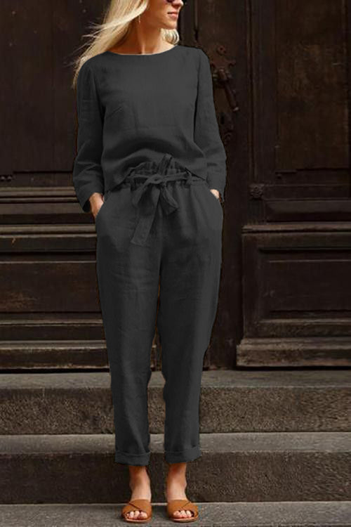 Cotton-Linen Monochrome Capsule