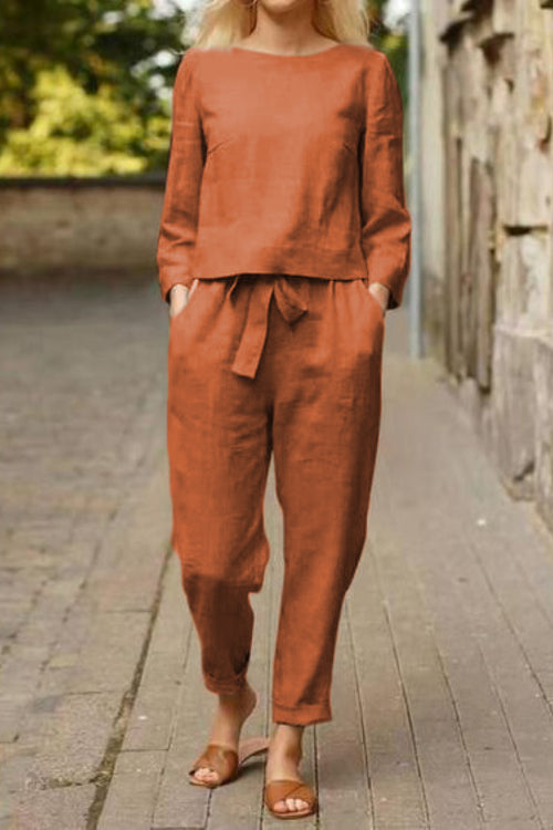 Cotton-Linen Monochrome Capsule
