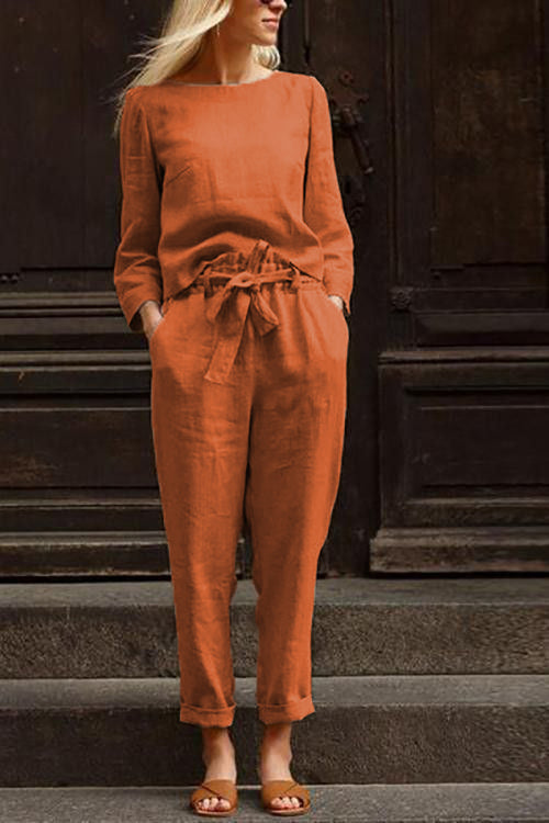 Cotton-Linen Monochrome Capsule