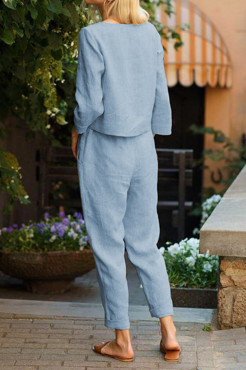 Cotton-Linen Monochrome Capsule