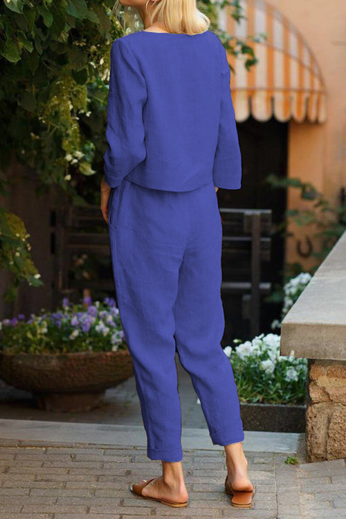 Cotton-Linen Monochrome Capsule