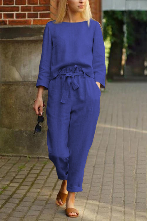 Cotton-Linen Monochrome Capsule