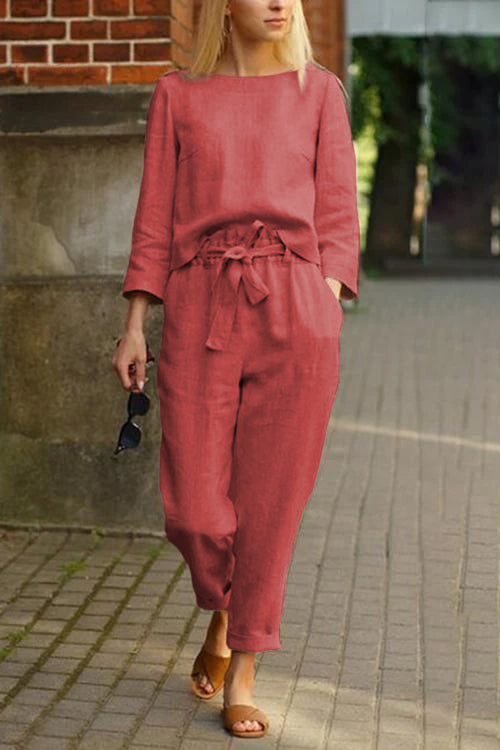 Cotton-Linen Monochrome Capsule