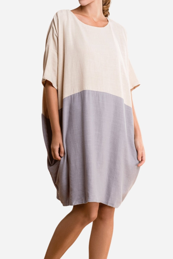 Oversized T shirt Dress in Colour Block North