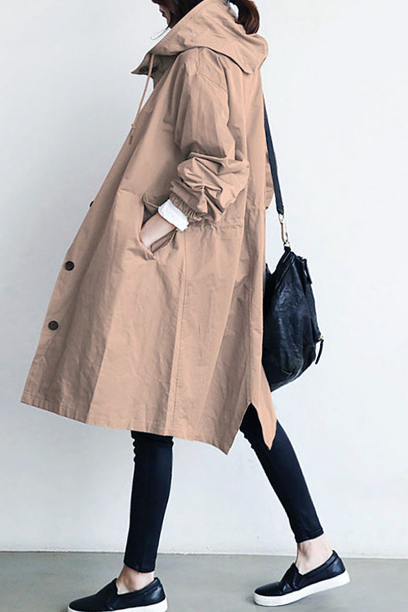 Water resistant oversized hooded windbreaker rain jacket deals