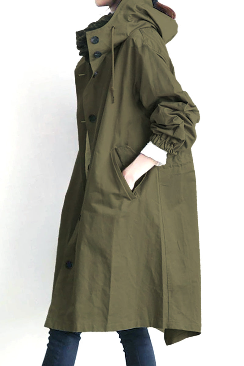 Water resistant oversized hooded windbreaker rain jacket cheap