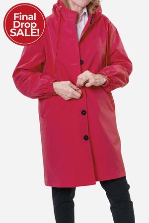 Water Resistant Oversized Hooded Windbreaker Rain Jacket