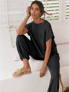 Comfy Couture Knit Sweater two-piece set in soft, relaxed fit knit fabric