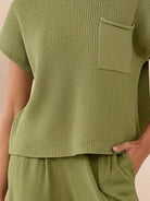 Comfy Couture Knit Sweater relaxed fit two-piece knit set with soft sweater and matching pants