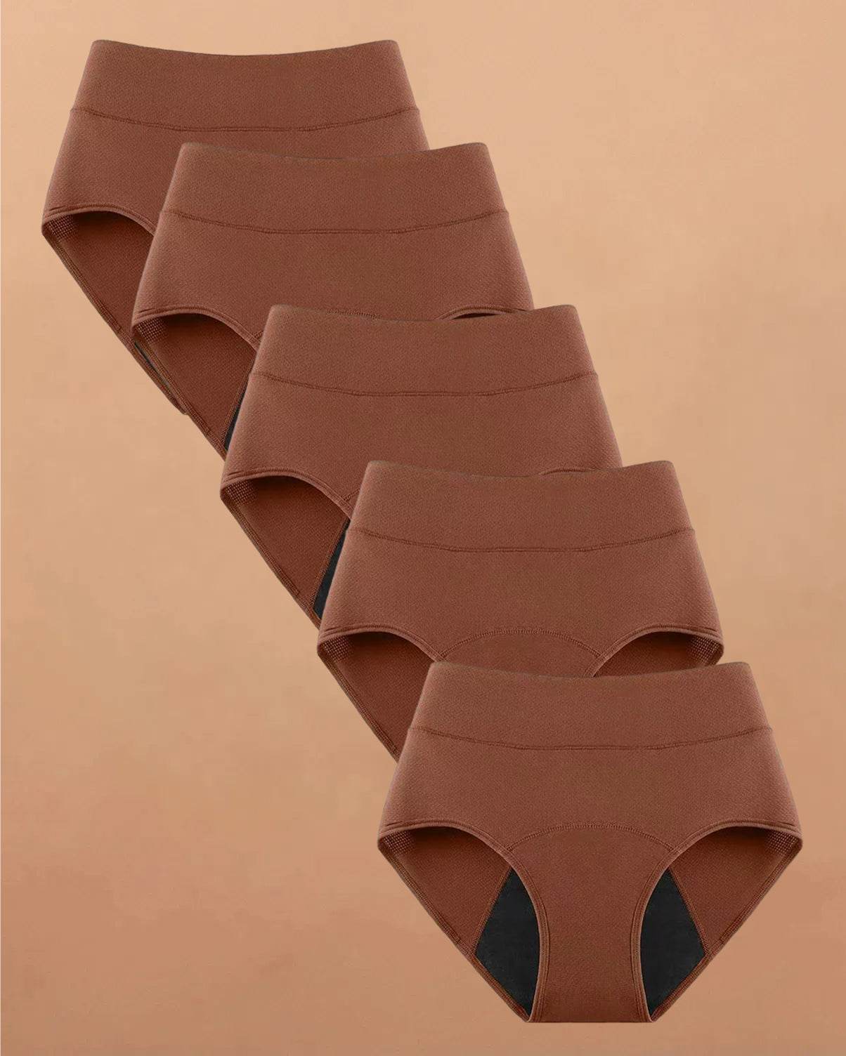 Still Her Motion™ ActiveFlex performance leakproof underwear 5-pack with nylon-spandex stretch and cotton lining