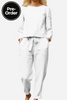 100% Cotton Linen Monochrome 2 Piece Set