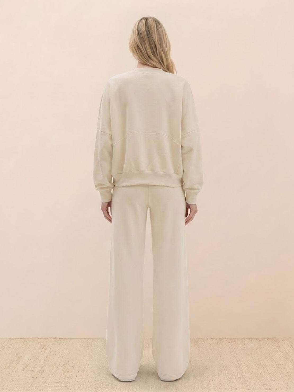 The Voyager Zip Set two-piece matching zip-front sweatshirt and wide-leg joggers for travel and comfort