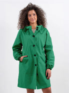 Water-Resistant Oversized Windbreaker rain jacket with hood and multiple pockets for outdoor activities