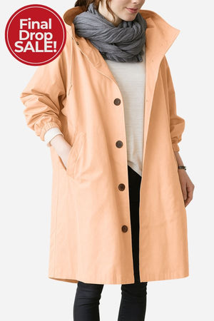 Water Resistant Oversized Hooded Windbreaker Rain Jacket