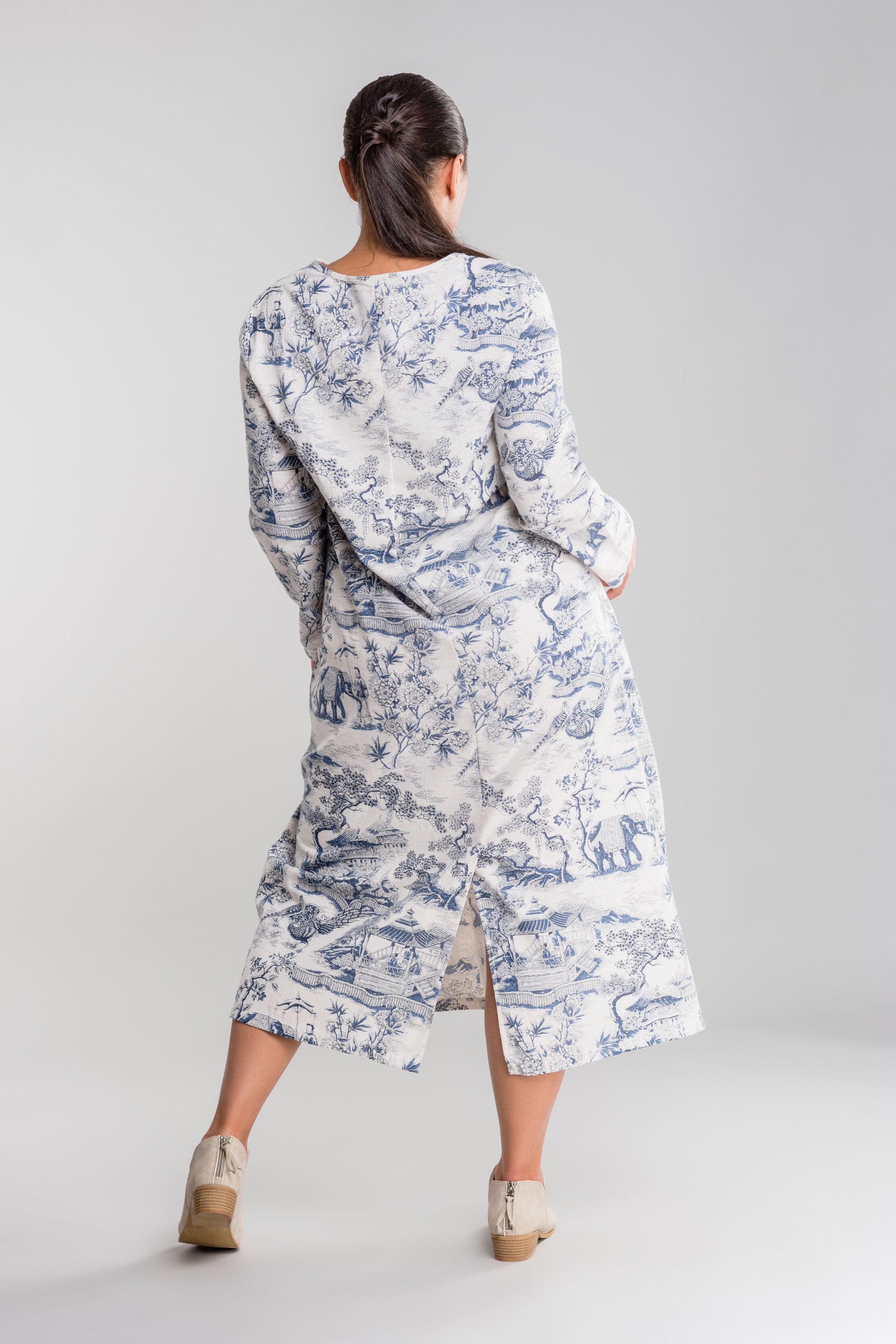 Japanese Porcelain Print Dress North