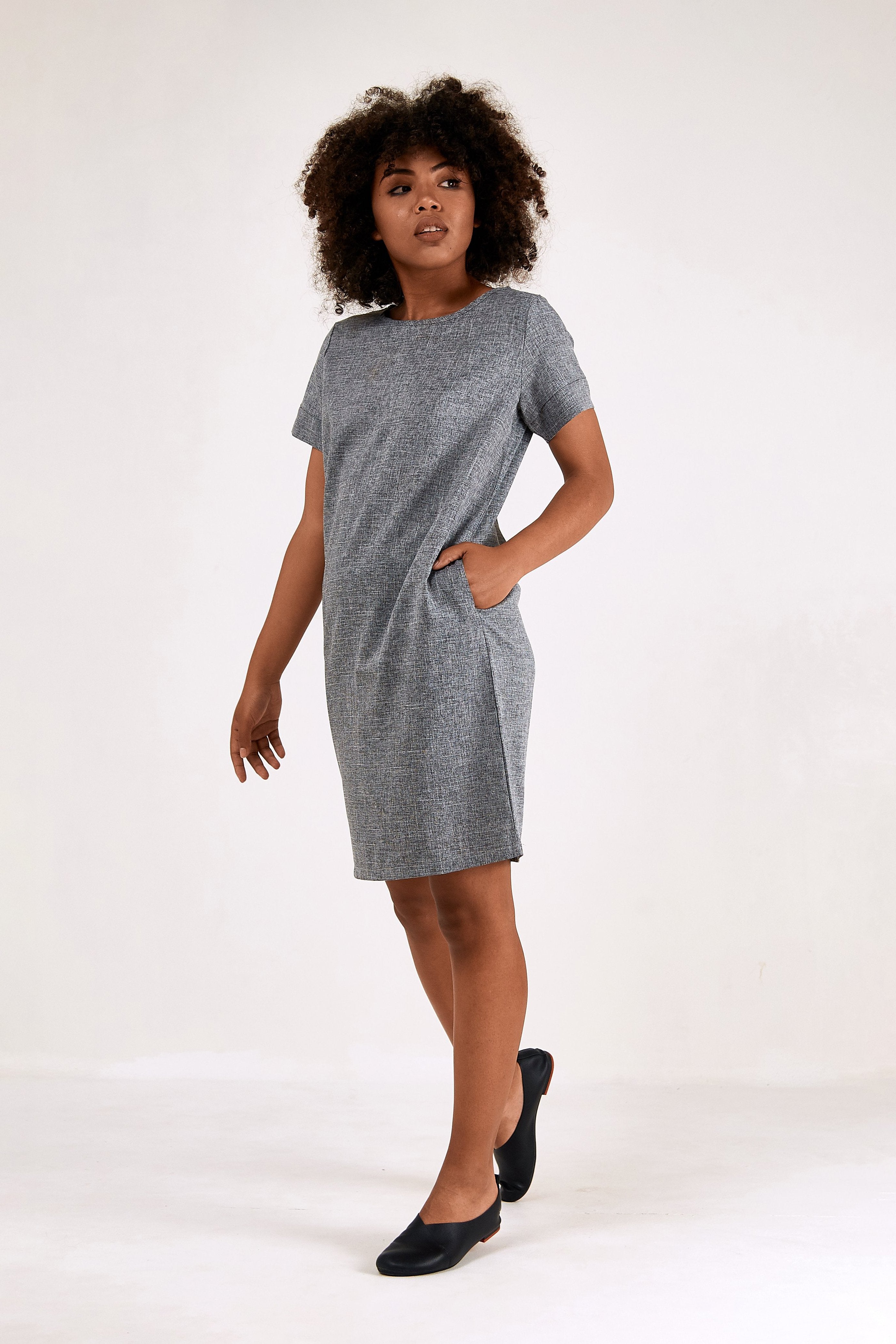 Short Sleeve Shift Dress North